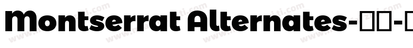 Montserrat Alternates-常规字体转换